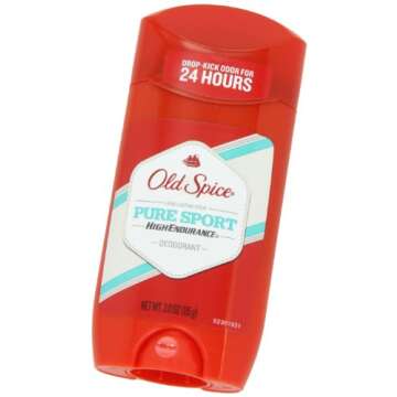 OLD SPICE High Endurance Anti-Perspirant & Deodorant, Pure Sport, 3 Oz (4 Pack)