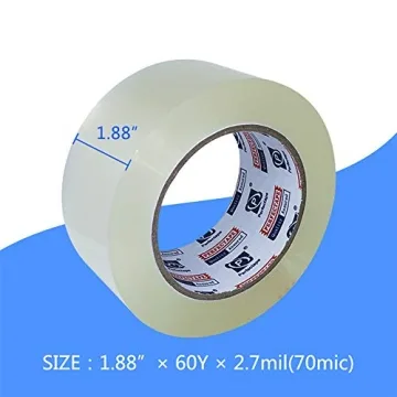 P PERFECTAPE Heavy Duty Packing Tape, Super Strong Clear Rolls