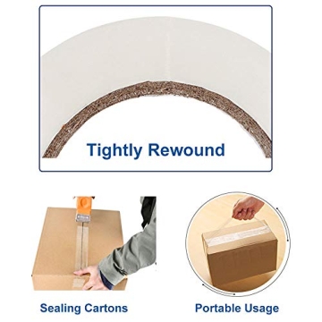 P PERFECTAPE Heavy Duty Packing Tape, Super Strong Clear Rolls