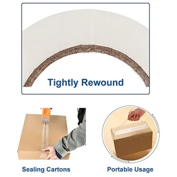 P PERFECTAPE Heavy Duty Packing Tape, Super Strong Clear Rolls