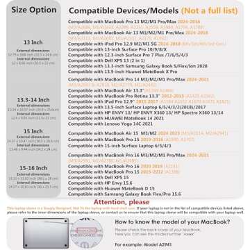 HYZUO 13 Inch Laptop Sleeve Case Bag for MacBook Air 13 M3 M2 M1 2024-2018, MacBook Pro 13 M2 M1 2024-2016, iPad Pro 13 M4, iPad Air 13 M2, XPS 13, Surface Pro 11/10/9/8/X, with Pouch, Light Gray