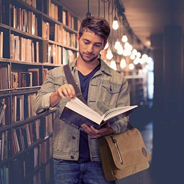 Vintage Canvas Messenger Bag - Durable & Stylish Laptop Bag