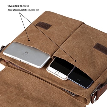 Vintage Canvas Messenger Bag - Durable & Stylish Laptop Bag