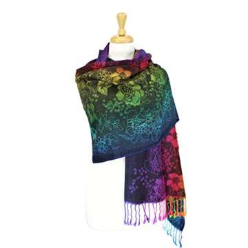 Luxurious PASKMLNA Pashmina Silky Wrap Shawl Scarf - Versatile & Elegant