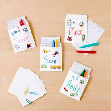 100 Pack Self-Adhesive Library Card Pockets for Efficient Book Checkout and Organization