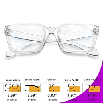 VISOONE Blue Light Blocking Glasses - Stylish & Comfortable Eyewear