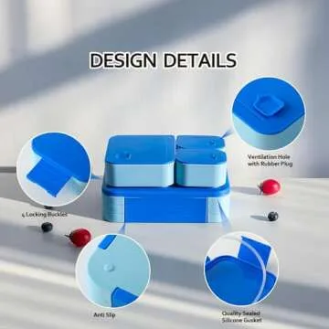 GPREESUS Leak Proof Bento Lunch Box for Adults