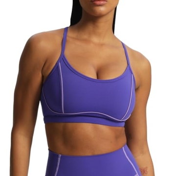 Aoxjox Women's Backless Workout Sports Bra - Stylish & Supportive
