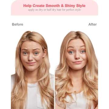 Styling Cream, 4-In-1 Hair Styling Cream for Flyaways, Add Shine Slick Back Hair Products, Non-greasy Hair Smoothing Cream, No White Flakes Curl Cream, No Chemical Flavors Fly Away Hair Tamer