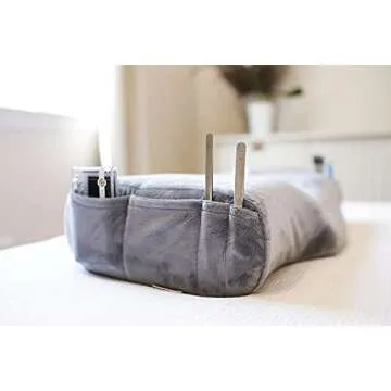 AVOSSO Lash Pillow for Lash Extensions, Ergonomic Design with Neck Support and Lash Organizer Pockets for Lash Extension Supplies, Perfect Beauty Pillow for an Eyelash Extension Kit, Fits Any Lash Bed