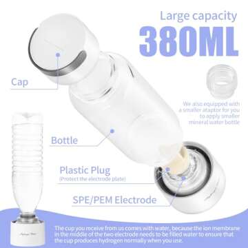 Generic Echo Go™ Upgraded Hydrogen Water Bottle Generator - Portable H2 Rich Water Cup