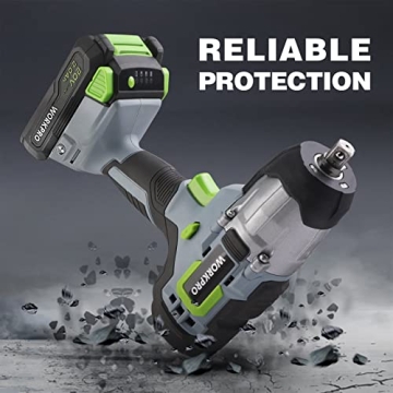 WORKPRO 20V Cordless Impact Wrench with 320 Max Torque