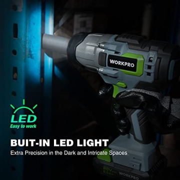WORKPRO 20V Cordless Impact Wrench with 320 Max Torque
