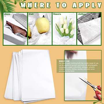 RYKOMO 100 Sheets Acid Free Archival Tissue Paper