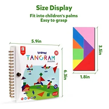 Travel Tangram Puzzle Magnetic Game for All Ages