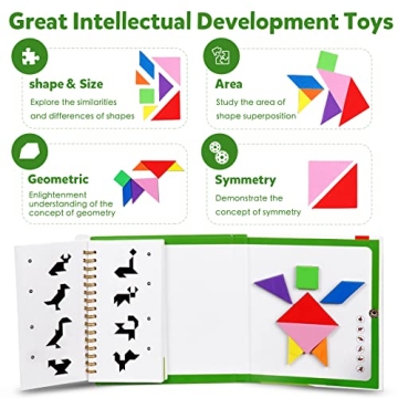 Travel Tangram Puzzle Magnetic Game for All Ages