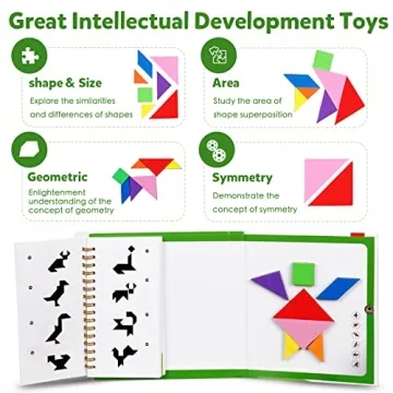 Travel Tangram Puzzle Magnetic Game for All Ages