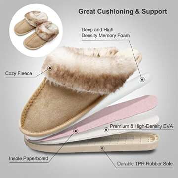 Besroad Women’s Plush Furry Slides for Cozy Comfort
