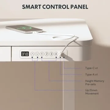 FLEXISPOT Comhar Electric Standing Desk with USB Charging