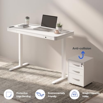 FLEXISPOT Comhar Electric Standing Desk with USB Charging