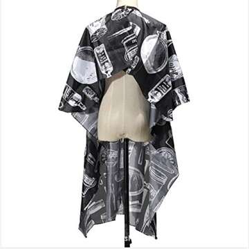 6 Pack Professional Hair Cut Hairdressing Cape Cloth Waterproof haircutting Apron Salon Barber Gown for Adult Men Women