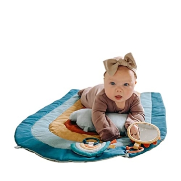 Itzy Ritzy Rainbow Tummy Time Play Mat for Babies