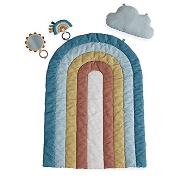 Itzy Ritzy Rainbow Tummy Time Play Mat for Babies