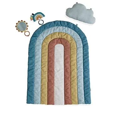 Itzy Ritzy Rainbow Tummy Time Play Mat for Babies