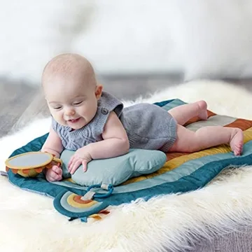 Itzy Ritzy Rainbow Tummy Time Play Mat for Babies