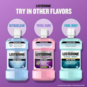 Listerine Total Care Zero Alcohol-Free Anticavity Mouthwash