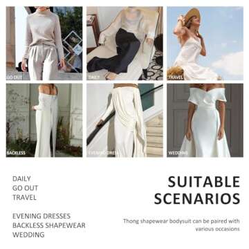 FeelinGirl Shaperwear for Women Tummy Control Panty Waist Girdles Corset Body Shaper Deep V-Neck Bodysuits Tops Black XXL