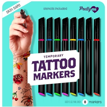 Temporary Tattoo Markers - Henna Body Art Kit for All Ages