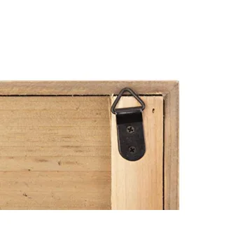 Elegant White Flowers Wood Framed Wall Decor