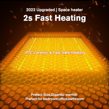 1500W Indoor Space Heater with Humidifier & 3D Flame