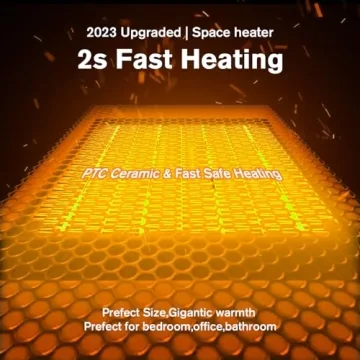 1500W Indoor Space Heater with Humidifier & 3D Flame