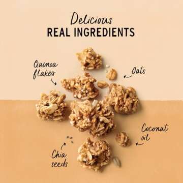 Purely Elizabeth Honey Almond + Probiotics Ancient Grain Granola, Gluten Free & Non-GMO, 8 Ounce(Pack of 6)