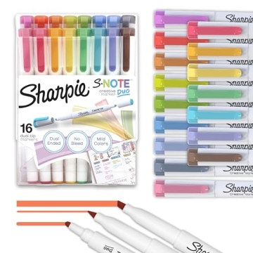 SHARPIE Duo Marker Set | 16 Color Highlighters & Art Markers