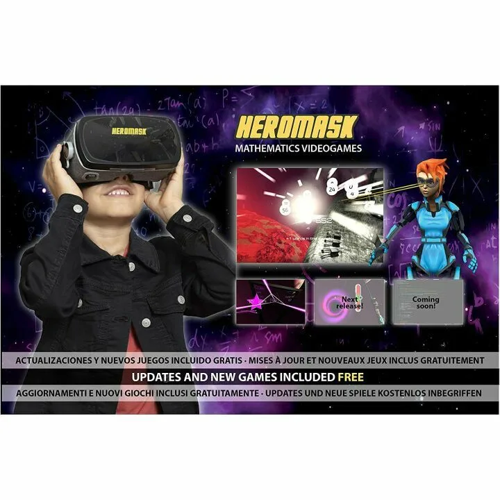 Interactive VR Headset with Math Games for Kids