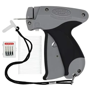 Amram Comfort Grip Price Tagging Gun for Clothing, Gray Standard Tag Attacher Gun, 1,250 2-in Barbs ...