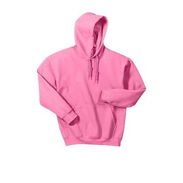 Gildan Men's Heavy Blend Fleece Hooded Sweatshirt G18500 (Medium, Azalea)