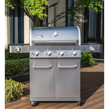 Monument Grills 4-Burner Propane Gas Grill for Outdoor Cooking