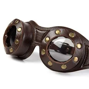 SUMGOGO Steampunk Goggles for Cosplay and Rave Events