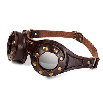 SUMGOGO Steampunk Goggles for Cosplay and Rave Events