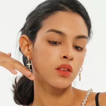 TOPGRILLZ Sterling Silver Cross Dangle Earrings for All