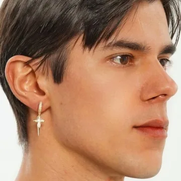 TOPGRILLZ Sterling Silver Cross Dangle Earrings for All