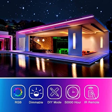 Phopollo 65.6FT LED Lights for Creative Home Decor