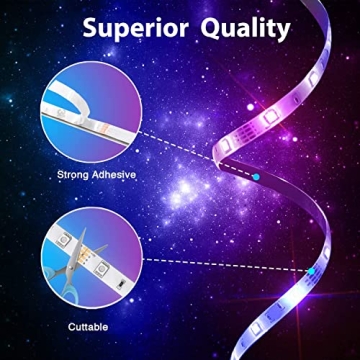 Phopollo 65.6FT LED Lights for Creative Home Decor