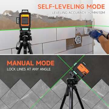 DOVOH 4D Laser Level 360 Self Leveling Tool for Precision Work