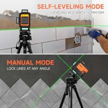 DOVOH 4D Laser Level 360 Self Leveling Tool for Precision Work