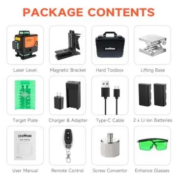 DOVOH 4D Laser Level 360 Self Leveling Tool for Precision Work